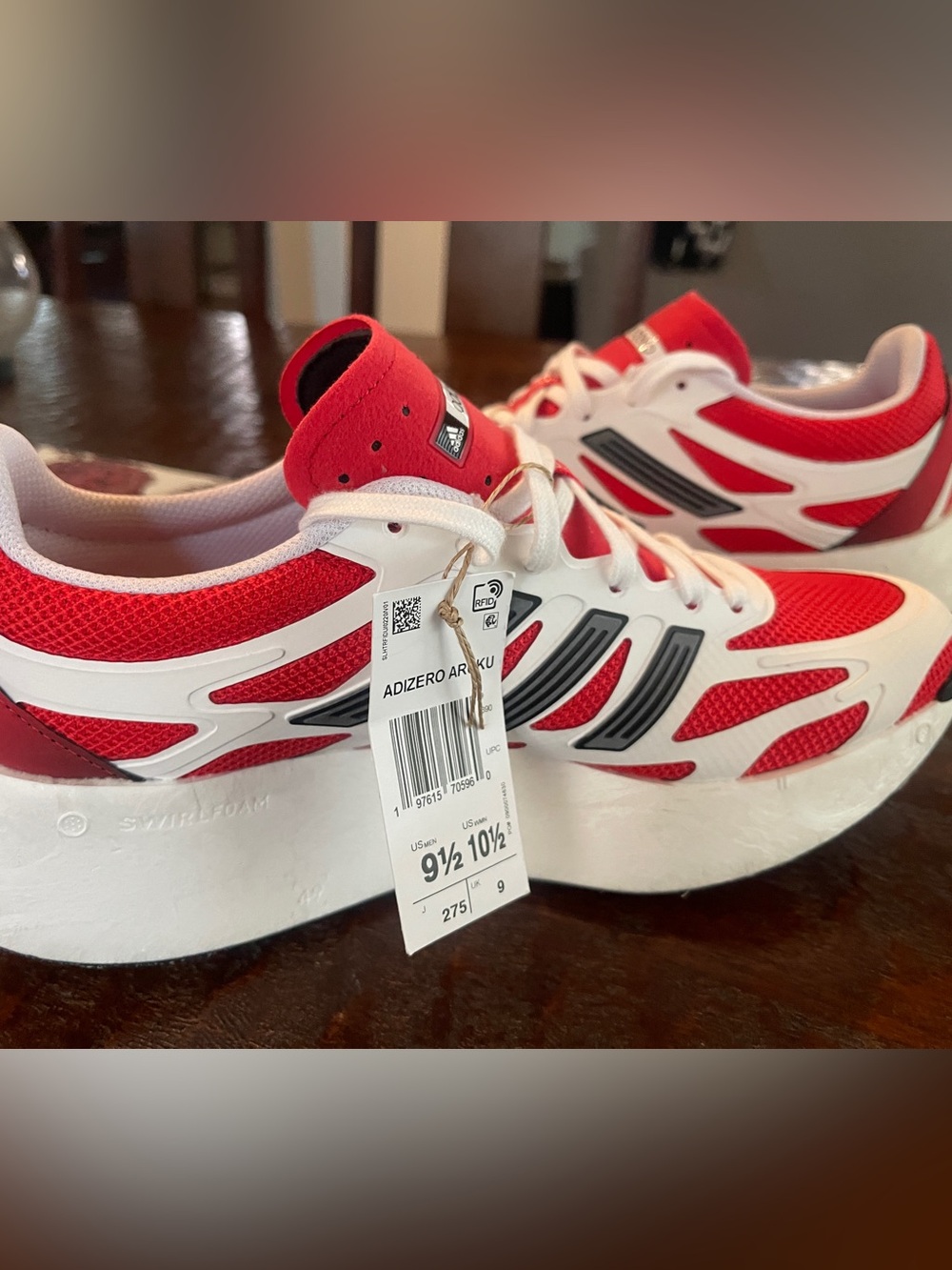 Adidas Adizero Aruku “Red/White” – Men’s 9.5 – NWT - Picture 4 of 6